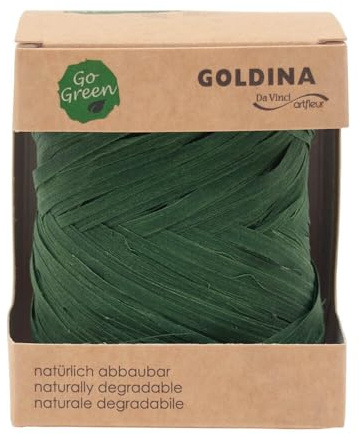 Geschenkbast waldgrün 10 mm x 50 lfm, 1 Rolle(n)