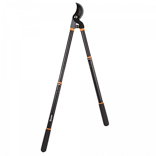 R.G. Astschere Bypass Baumschere Teleskop 61-95cm Hand Astschneider Strauchschere, Schwarz/Orange