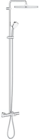 Tempesta Cosmopolitan System 250 Cube Shower system with bath thermostat for wall mounting