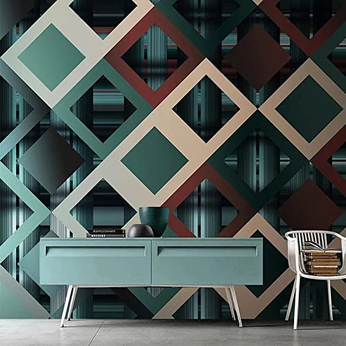 YABAOST Papier Peint Photo 3D Optique 380X360Cm Trompe L Oeil | Déco Mural Tableaux Muraux Photo Simple Élégant Texturé Mural Décor Motif Poster Géant Stickers Muraux Optique Fond Effet