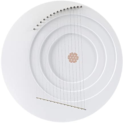 8/11/15 Saiten Lyre Harfe – Halbmond & Vollmond-Stil, professionelle hölzerne Saiteninstrumente, tragbare Laugen-Harfe Musikgeschenk für erwachsene Kinder (Farbe: Weiß 15 Saiten)