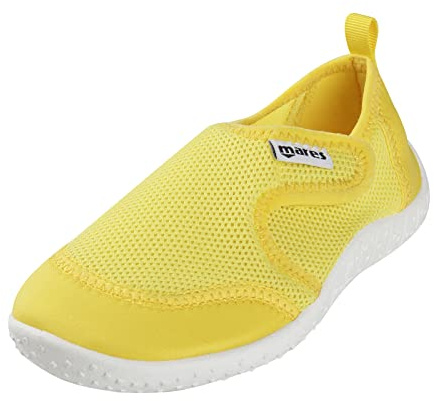 Mares Aquashoes Seaside Junior, Scarpe da Mare, Spiaggia, Barca e Sport Acquatici Ragazzo/Bambino, Giallo, Unisex, Taglia 34