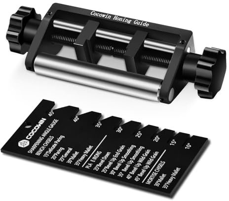 Schärfhilfe Stechbeitel Schleifhilfe mit Zwei Bronzerollen Stechbeitel Schärfen, Honing Guide Schleifführun