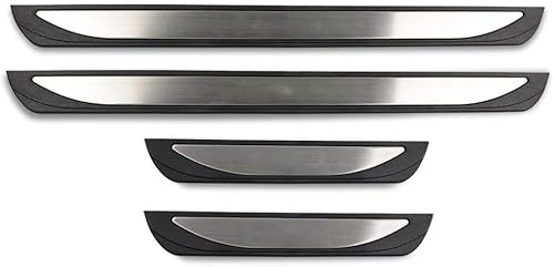 LANAZU 4 pièces Seuil de Porte de Voiture pour Skoda Kamiq 2020, Garnitures De Seuil PortièRe Voiture Acier Inoxydable Protection de Seuil de Porte