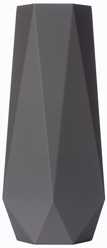 3D Vase Dekovase Bao XL 38cm Bodenvase Dunkelgrau Deko Vase Pampasgras Trockenblumen