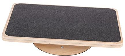 Yardwe Holz Gleichgewichtsbretter Rutsch Standplatte Wackelbrett Für Zuhause Gleichgewicht Trainingsgerät Rechteckige Balanceplatte Fürs Büro