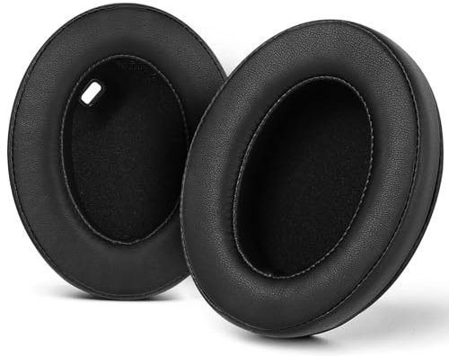 Toyoso Replacement Ear Pads for Sony WH-1000XM4 (WH1000XM4) Headphones, Replacement Ear Pads for Sony with Noise Cancelling Foam, Soft Protein Leather, Black