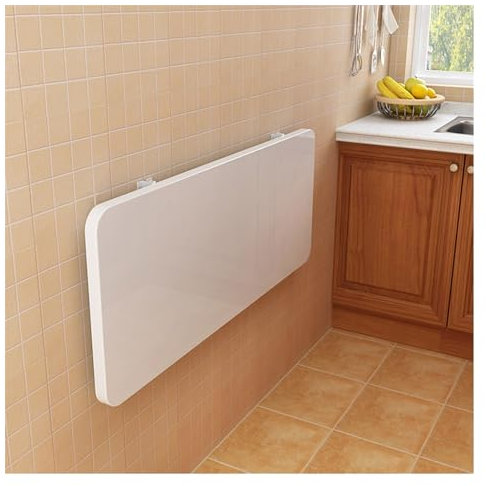 Tavolo Pieghevole da Parete, Tavolo a Scomparsa, Robusto Banco da Lavoro Appeso per Appartamento, Cucina, Camera da Letto (Size : 60x40cm(24x16inch))