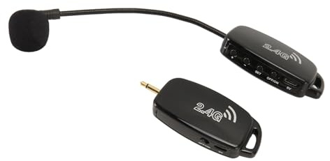 Mikrofon, Kabelloses 2,4-G-Anti-Interferenz-Rauschunterdrückungs-Plug-and-Play-Mikrofon-Tonabnehmer, für Akustische Klassische Gitarre, Ukulele, Erhu, Violine, Banjo, Mandoline