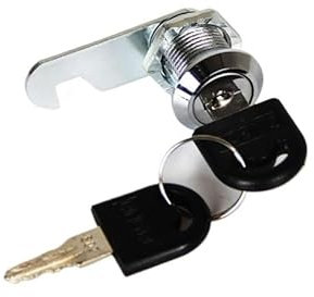 Inovey Cerradura de seguridad de 16 a 40 mm para armario, cajón, buzón de correo, armario de muebles, armario con 2 llaves (40 mm)