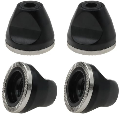 safycaby 4 Stück Fahrrad-Schnellspannhebelmutter M5 Fahrrad Achsmutter Fahrrad rutschfeste Mutter Aluminiumlegierung Mutter für Fixed Gear Rennrad Modifikationsteile