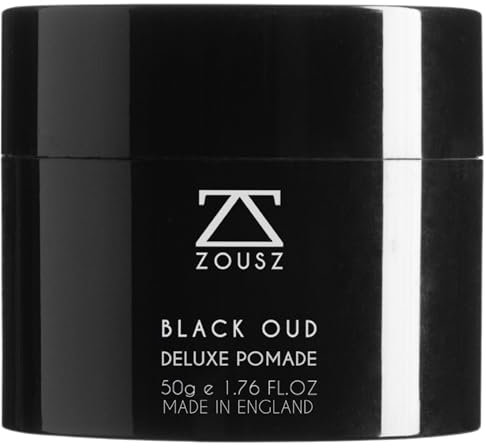 ZOUSZ Black Oud Deluxe Pomade for Men – Premium Mens Hair Clay & Hair Styling Wax for Men – Hair Wax for All Hair Types – Ideal Mens Gift, 47g