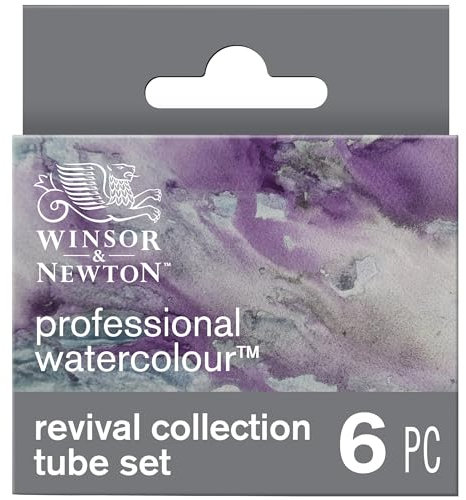 Winsor & Newton 0190825 Professional Watercolour Revival Collection Set - 6 Aquarellfarben in 5ml Tuben