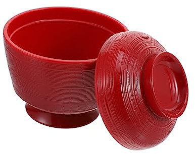 KICHOUSE Ciotola Di Miso Tradizionale Giapponese in Ceramica Da 9,3x9 Cm, Ciotola Per Zuppa e Riso Da Cucina, Design Semplice Per Uso Quotidiano e Feste Informali