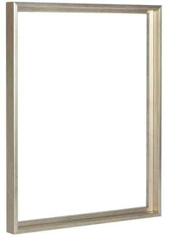 Bildershop-24 Schattenfugenrahmen Lamia 50x70cm Silber Antik Selbstmontage Bausatz DIY