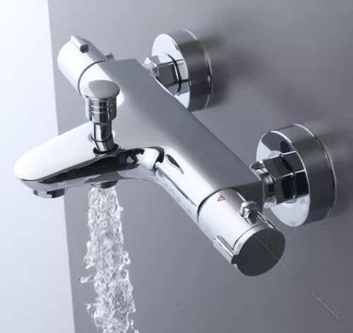 TouSuaRSi Badewannenarmatur mit Thermostat Duschthermostat Armatur Duschsystem mit Thermostat Duscharmatur für Badewannen, Badarmaturen Badezimmer, Spas, Hotels, Wohnhäuser