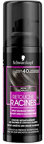 Schwarzkopf - Ritocco per radici, Spray, effetto immediato, 120 ml, colore: Nero