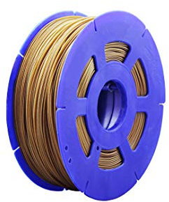 3D Drucker 1kg Filament Rolle PLA 175mm schwarz/rot/gelb/transparent/bordeaux/Dunkelbraun/Hellbraun/Camouflage/Grün top Qualität B-Ware (Gold)