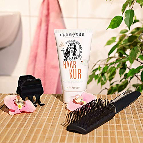 Haarkur gegen trockene Haare von Arganoel-Zauber | tiefenwirksame Pflege für Glanz & Volumen | mit Arganöl, Urea & Pflanzen-Proteine | ohne Parabene & Silikone (3er Pack | 3x 150ml)