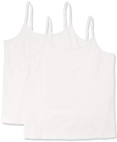 Amazon Essentials Women's Tank Top Camisole Pack, Plus Size, Pack of 2, White, 4XL Plus