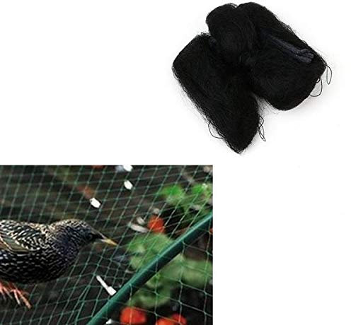 Filet anti-oiseaux noir 3 x 6 m pour plantes et arbres