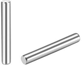 15 tasselli da 1,5 mm x 10 mm, in acciaio inossidabile, cilindrico, mensola supporto in pino, fissaggio, elementi tono argento