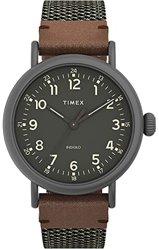 Timex Herren Analog Uhr mit Stoffband Standard