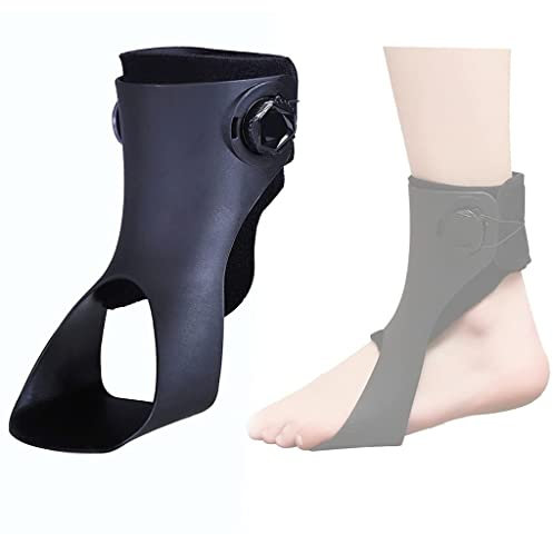 Fußheber-Orthese Unterstützung Verstellbare AFO-Knöchelbandage Bandage Unterstützung Schutz Korrekturschiene für Hemiplegie, Wandern, Entlastung Left,X-Large