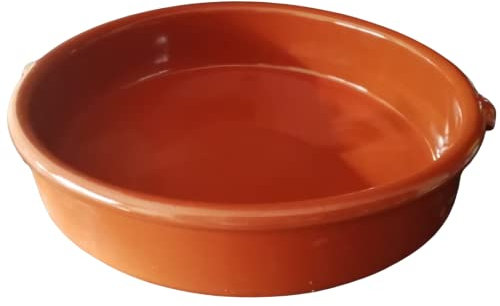 CAZUELA PARA COCINAR GRANDE FABRICADA ARTESANALMENTE. De barro. Hecho a mano por artesanos de España. ENVÍO GRATIS (25CM)