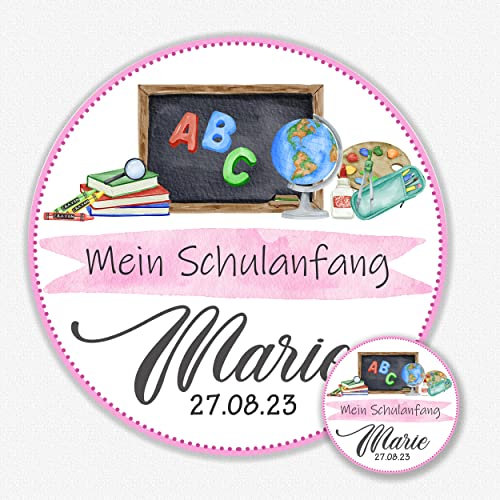 Kuchenbild Muffinaufleger Topper Schulanfang (Fondantpapier, Dekorpapier Plus oder Oblate - Geschnitten)
