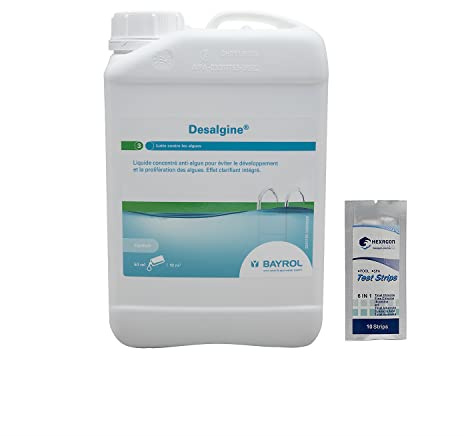 BAYROL DESALGIN Classic Liquide - 3L | Anti-Algues Préventif + 10 Tests HPS OFFERTS 6 en 1