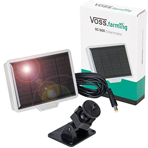 VOSS.farming Solar-Akku-Set “SC 500“ für automatische Hühnerklappen, Hühnertür, Hühnerstall, Türöffner, Hühnerhaus