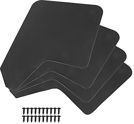 Wresetly Parafango universale per auto, pickup Van Truck, paraspruzzi con vite, 4 pezzi