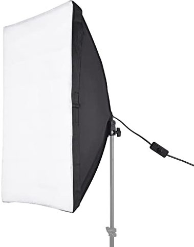 Softbox de fotografía, 50 x 70 cm, caja de luz para fotografía de estudio con enchufe E27, bolsa de transporte para transmisión en vivo, retratos, fotos y videos