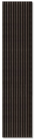 KAISER plastic® Akustikpaneele | Farbe: Eiche dunkelbraun | Wandpaneele in verschiedenen Formaten | Deko Wohnzimmer | Wanddeko in Holz | Akustik Paneele Wand | Lamellenwand (240 x 60 cm - 2STK)