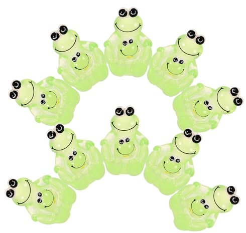 CIYODO Frosch Flatback Charms Bastelzubehör Kleiner Frosch Ornament Resin Schmuckherstellung