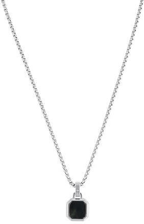 JOOP! Halskette aus Edelstahl für Herren, Halsschmuck, 60 cm, Silber, Kommt in Schmuck Geschenk Box