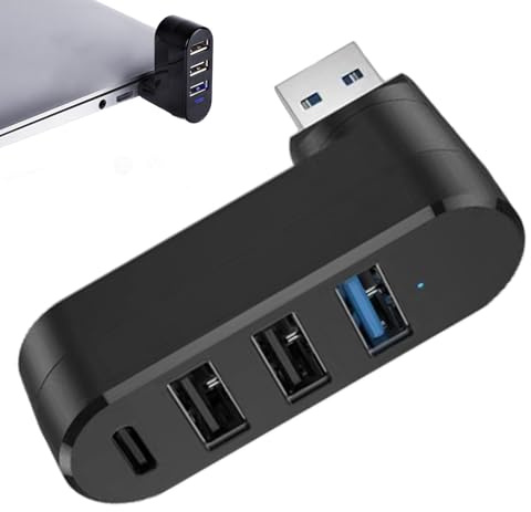USB Hub USB Splitter - USB Port Splitter, 4 Port USB 3.0 Expander Splitter | USB Expander Drehbar USB Splitter USB 3.0 Expander Splitter Multi USB Port Expander USB Adapter Station