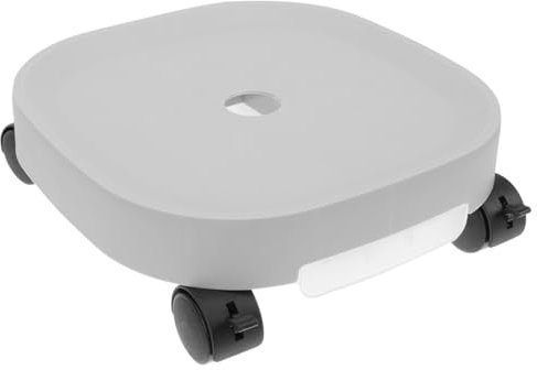 IWOWHERO Support De Plantes à roulettes avec Plateau Eau Résine Renforcée Système De Frein Et Roues Pivotantes pour Pots De Fleurs Et Plantes Intérieur Extérieur