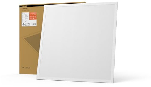 OSRAM LUXPOINT® Panel LED - Rüdiger 33W 60x60cm IP20 Luz fría 6500K CRI80 para Falso Techo series ECO Bajo Consumo (Luz fría 6500K, 60x60cm)