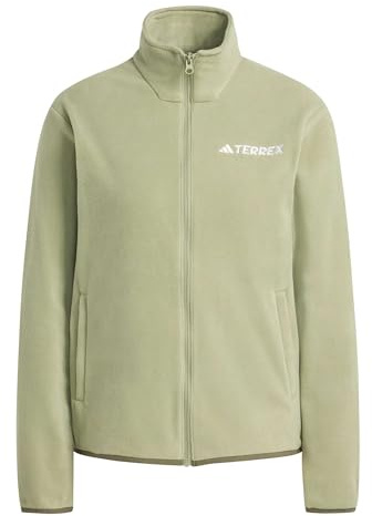 adidas Women's Terrex Multi Essentials Full Zip Fleece Jacket, Tent Green, 3XL