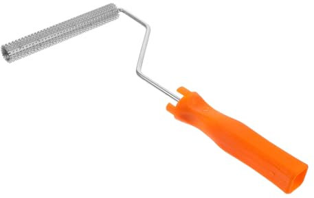 VILLCASE Selbstnivellierende Entschäumer Rollbürste 6 Zoll Aus Fiberglas Mit Nagelbesatz Für Zementboden Entschäumerwerkzeug Mit Griff Für Handwerk Und Oberflächenbehandlung