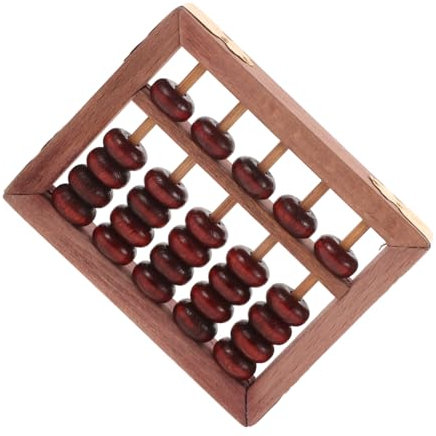 Warmhm Vintage Holz-abakus Mit Buchenperlen Klassisches Rechenwerkzeug Tragbarer Lernspielzeug Für Junge Mädchen Und Schüler Förderndes Zählspielzeug Für Mathematik Lernjahre