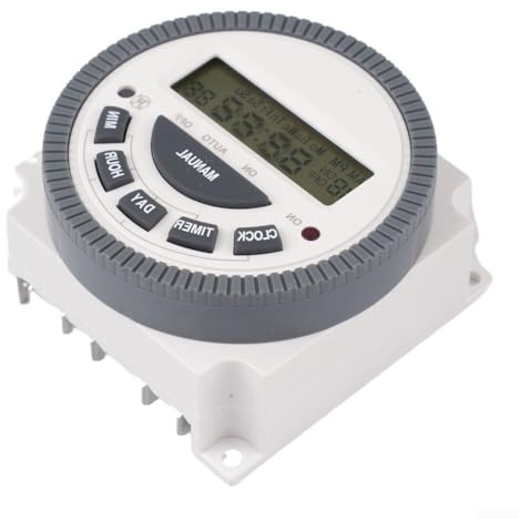 TM619 Minuteur numérique programmable 7 jours avec écran LCD 16 programmes marche/arrêt (220 V)