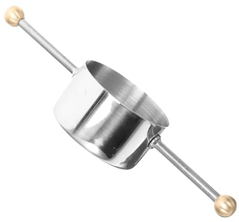 TOYZFRIENDY Misurino Cocktail in Acciaio Inox Doppio Bead Bicchierino Dosatore Professionale Antigoccia per Baristi e Amanti del Tonic Strumento Compatto per Misurare Bevande e Cocktail