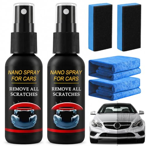 Nurafix Auto Spray Kratzer Entfernen, Nano Spray for Cars, Autolack Kratzerentferner, Quick Effect Coating Agent, Autopolitur Kratzer Entfernen für Glanz und Schutz