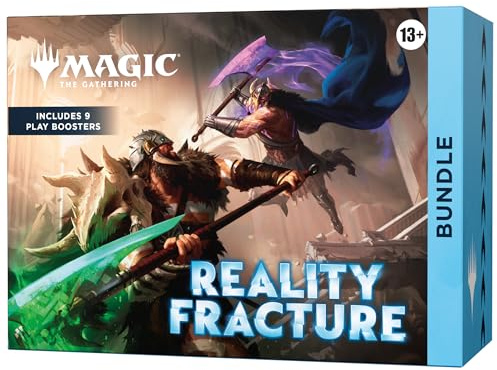 Magic: The Gathering Reality Fracture-paket | Innehåller 9 spelboostrar, 30 landkort, 1 foliekort med alternativ konst + exklusiva tillbehör (English Version)