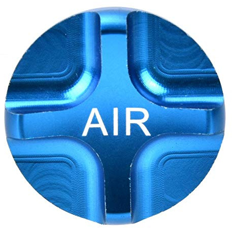 Gaffelventilkåpa aluminiumlegering cykel upphängningsgaffel främre gaffel lufttät ventilgaffel cykel Axxessory (blå)