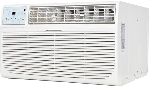 Keystone 14,000 BTU Wall Mounted AC Unit and Dehumidifier, 230V, Wall Unit for Bedroom, Garage, Nursery, and Large Rooms up to 700 Sq.Ft., AC Wall Unit with Remote Control