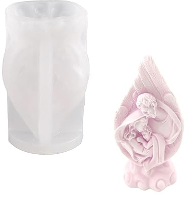ZAHD 3D Silikonform für Die Jesus Baby Maria Heilige Familie Harzkunst | Jesus Mary Heilige Silikonform Kerzenform Maria Familie Kerzengießform Silikon Sojawachs Kerzen, Seife,Gips ,Epoxidharz